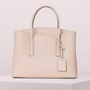 Kate Spade Satchel Bag - Margaux Large in Bone